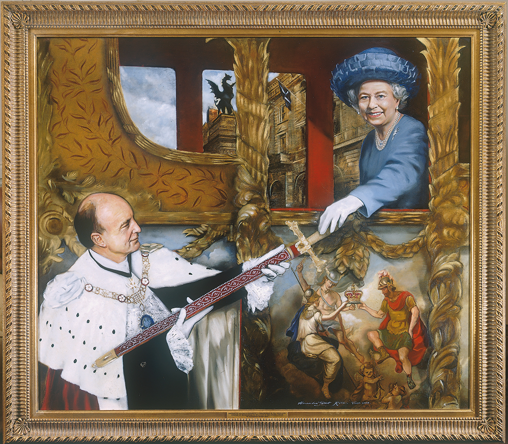 Painting of Queen Elizabeth by Alexander Talbot Rice